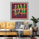 Our Artists&#039; Collection Budgies Printed Wall Art