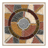 Our Artists&#039; Collection Japarra Natural Ochre Printed Wall Art