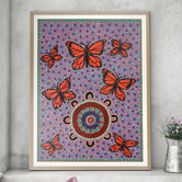 Our Artists&#039; Collection Children Catching Butterflies Printed Wall Art