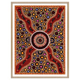 Our Artists&#039; Collection Children Picking Desert Flowers Printed Wall Art