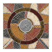 Our Artists&#039; Collection Japarra Natural Ochre Printed Wall Art