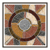 Our Artists&#039; Collection Japarra Natural Ochre Printed Wall Art