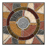 Our Artists&#039; Collection Japarra Natural Ochre Printed Wall Art