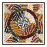 Our Artists&#039; Collection Japarra Natural Ochre Printed Wall Art