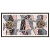 Our Artists' Collection Pink Yirringarni Waterhole Printed Wall Art