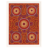 Our Artists&#039; Collection Out Bush Telling Stories Printed Wall Art