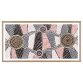 Our Artists' Collection Pink Yirringarni Waterhole Printed Wall Art