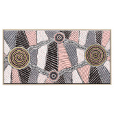 Our Artists' Collection Pink Yirringarni Waterhole Printed Wall Art