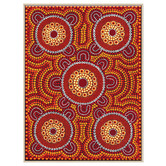 Our Artists&#039; Collection Out Bush Telling Stories Printed Wall Art