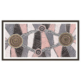 Our Artists' Collection Pink Yirringarni Waterhole Printed Wall Art