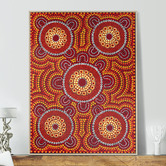 Our Artists&#039; Collection Out Bush Telling Stories Printed Wall Art