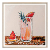 Our Artists&#039; Collection Grapefruit Cocktail Printed Wall Art
