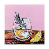 Our Artists&#039; Collection Gin &amp; Tonic on Pink Printed Wall Art