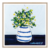Our Artists' Collection Navy Girl in the Country Printed Wall Art