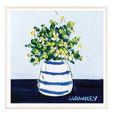 Our Artists' Collection Navy Girl in the Country Printed Wall Art