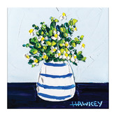 Our Artists' Collection Navy Girl in the Country Printed Wall Art
