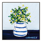 Our Artists' Collection Navy Girl in the Country Printed Wall Art