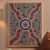 Our Artists&#039; Collection Children Picking Desert Flowers Printed Wall Art