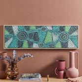 Our Artists&#039; Collection Yirringarni Green Waterhole Printed Wall Art