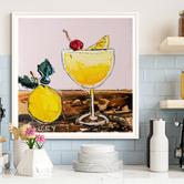 Our Artists' Collection Amaretto Sour &amp; A Lemon Printed Wall Art