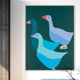 Our Artists&#039; Collection Goldie, Gertie &amp; Gerald Printed Wall Art