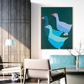 Our Artists&#039; Collection Goldie, Gertie &amp; Gerald Printed Wall Art