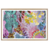 Our Artists&#039; Collection Golden Flowers Printed Wall Art
