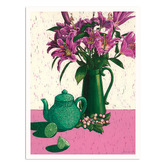 Our Artists&#039; Collection Star Lilies, Tea &amp; Limes Printed Wall Art