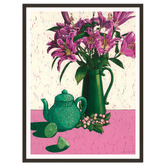 Our Artists&#039; Collection Star Lilies, Tea &amp; Limes Printed Wall Art