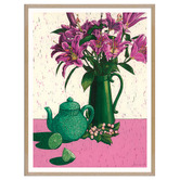 Our Artists&#039; Collection Star Lilies, Tea &amp; Limes Printed Wall Art