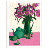 Our Artists&#039; Collection Star Lilies, Tea &amp; Limes Printed Wall Art
