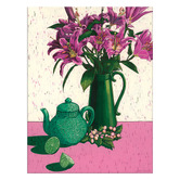 Our Artists&#039; Collection Star Lilies, Tea &amp; Limes Printed Wall Art