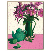 Our Artists&#039; Collection Star Lilies, Tea &amp; Limes Printed Wall Art