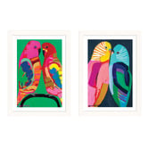 Our Artists' Collection 2 Piece Perfect Pairs Framed Paper Print Wall Art Set