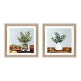 Our Artists&#039; Collection Evergreen Framed Paper Print Wall Art Diptych