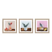 Our Artists' Collection 3 Piece Harmonious Spirits Framed Paper Print Wall Art Set