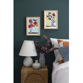 Our Artists' Collection 2 Piece Vivid Blooms Framed Paper Print Wall Art Set