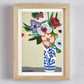 Our Artists' Collection 2 Piece Vivid Blooms Framed Paper Print Wall Art Set