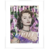 Spyglass Gallery Dolce Vita Cover Girl Sophia Framed Printed Wall Art