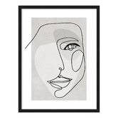 Spyglass Gallery Face Line 3 Framed Printed Wall Art