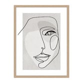 Spyglass Gallery Face Line 3 Framed Printed Wall Art
