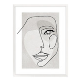Spyglass Gallery Face Line 3 Framed Printed Wall Art