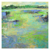 Spyglass Gallery Wetland with Yellow Sky Canvas Wall Art