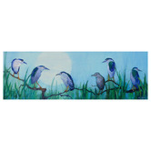 Spyglass Gallery Night Herons &amp; Moon Canvas Wall Art
