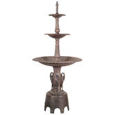 Cast Iron Outdoor Cast Iron Heron Fountain