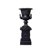 Cast Iron Outdoor Dorchester Urn and Base