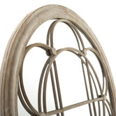 Cast Iron Outdoor Sally Round Garden Mirror