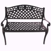 Cast Iron Outdoor Bronze Melissa Outdoor Metal Bench