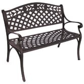Cast Iron Outdoor Bronze Melissa Outdoor Metal Bench