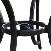 Cast Iron Outdoor Orchis Round Cast Aluminium Outdoor Dining Table